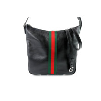 Gucci Tracolla Lunetta Media Pelle Nera