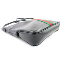 Gucci Tracolla Lunetta Media Pelle Nera