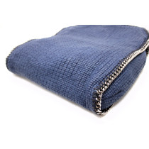 Stella McCartney Falabella Big Tweed Blue
