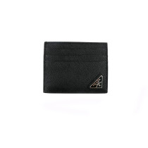Prada Porte-cartes Cuir Saffiano Noir