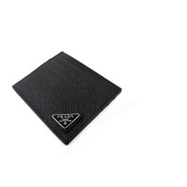 Prada Porte-cartes Cuir Saffiano Noir