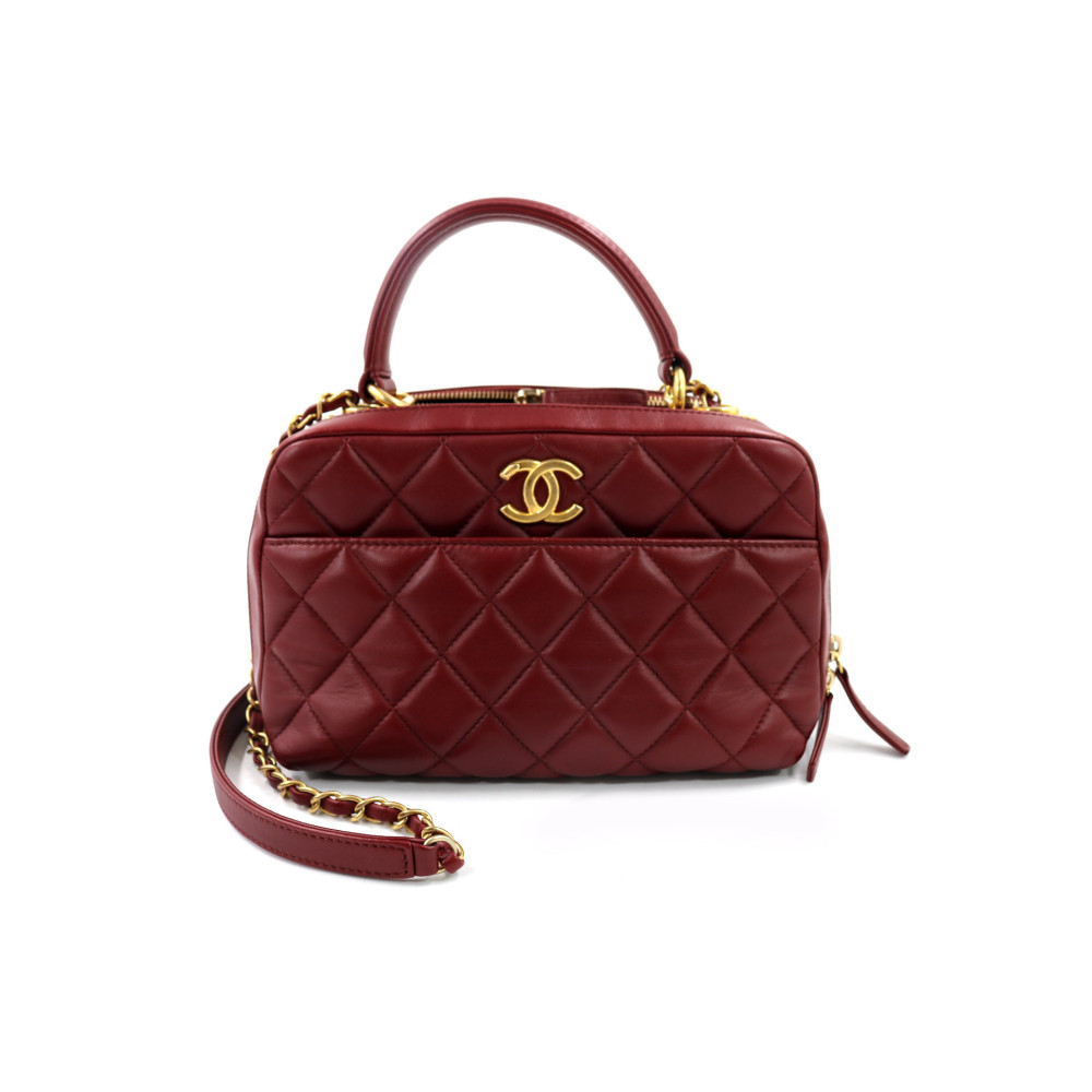 Chanel Trendy Cuir Bordeaux