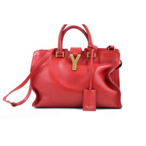 Saint Laurent Cabas Pelle Rossa