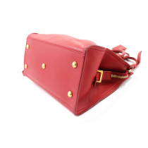 Saint Laurent Cabas Cuir Rouge