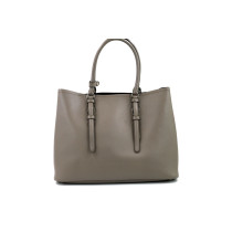 Prada Double Gray Leather
