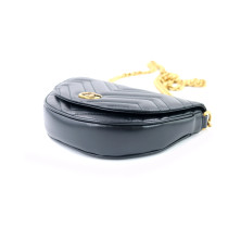 Gucci Marmont Half-Moon Black Leather