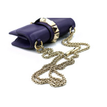 Valentino Glam Lock Cuir Violet