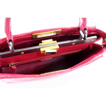 Fendi Peekaboo Pink Crocodile