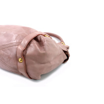 Miu Miu Rosa Leder Shoppingtasche