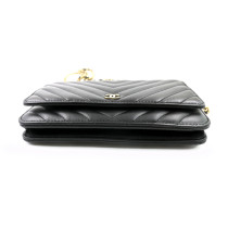 샤넬 Woc 블랙 가죽