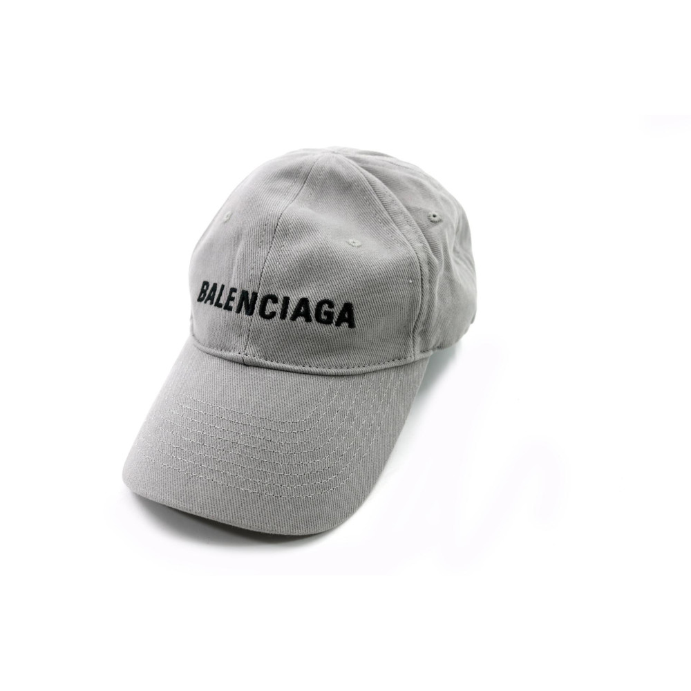 Balenciaga Cappello Cotone Grigio