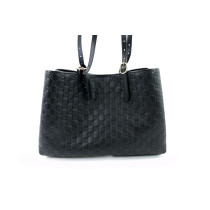 Gucci Shopping Emblem Cuir Noir