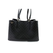 Gucci Shopping Emblem Cuir Noir