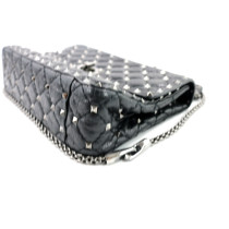 Valentino Spike Schwarzes Leder