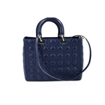 Dior Lady Dior 7 Pelle Cannage Blu