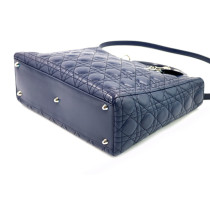 Dior Lady Dior 7 Pelle Cannage Blu