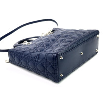 Dior Lady Dior 7 Leder Cannage Blau