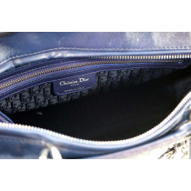 Dior Lady Dior 7 Blue Cannage Leather