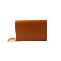 Fendi Wallet on Chain Brown Leather