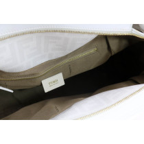 Fendi White Zucca Shopping
