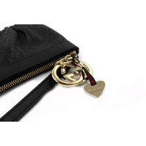 Gucci Black Leather Clutch
