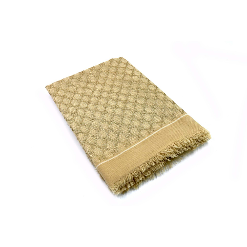 Gucci Stola aus goldener Wolle