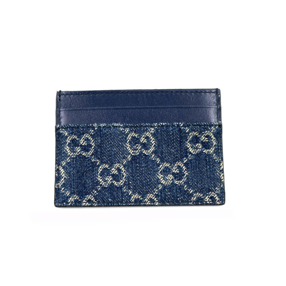 Gucci Portacarte GG Denim Blu