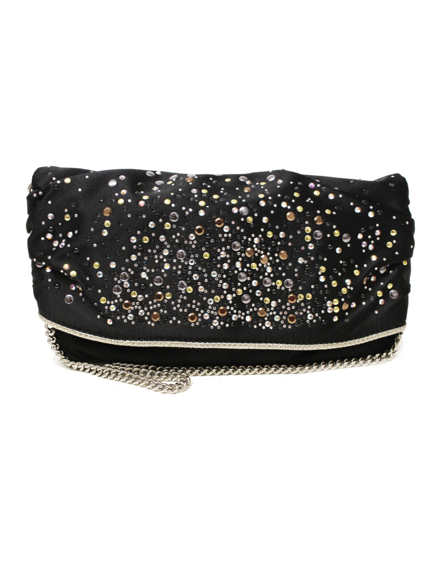 Dolce & Gabbana Schwarze Satin Clutch