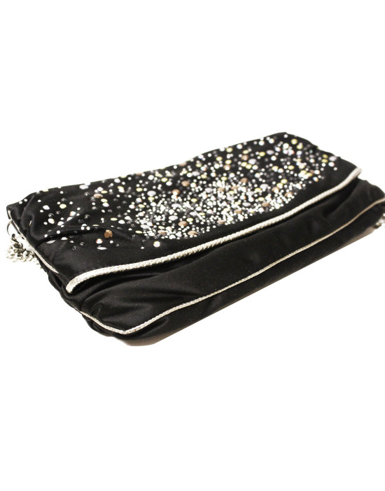 Dolce & Gabbana Schwarze Satin Clutch