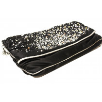 Dolce & Gabbana Schwarze Satin Clutch