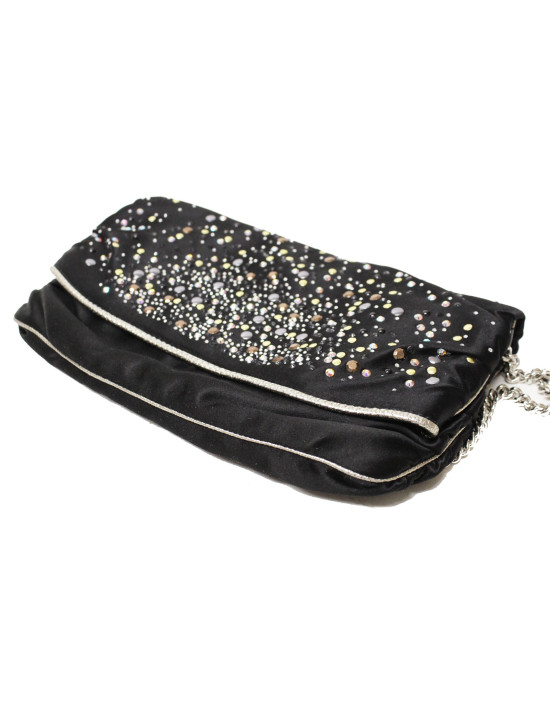 Dolce & Gabbana Black Satin Clutch