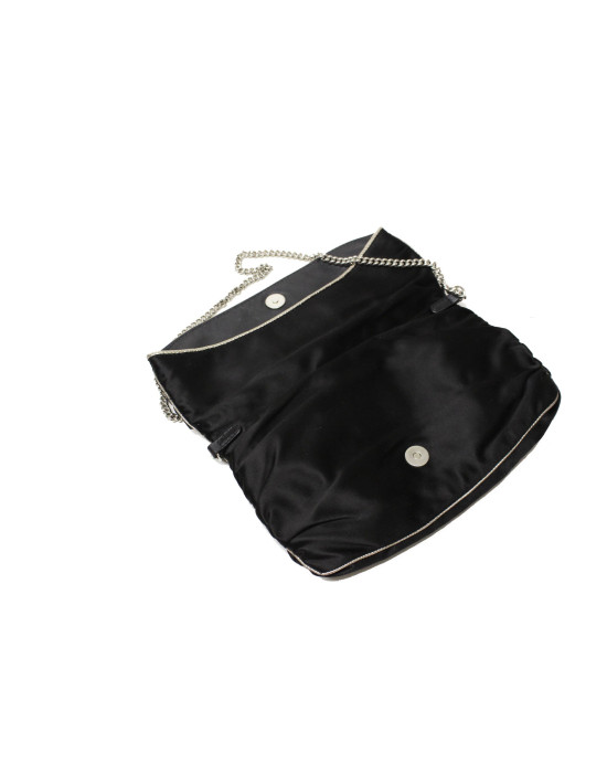 Dolce & Gabbana Black Satin Clutch