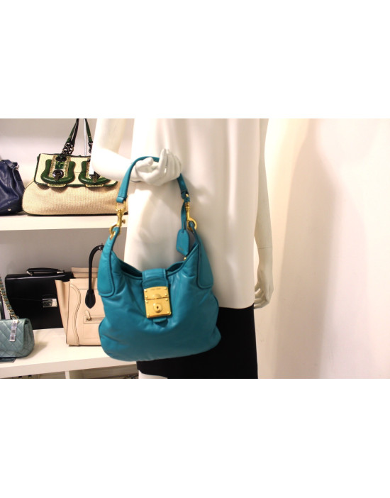 Miu Miu Shopping Türkis