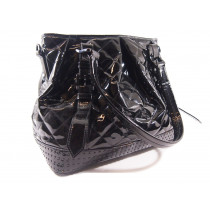 Burberry Shoppingtasche Lack Schwarz