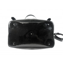 Burberry Black Patent Leather Shopping Bag
