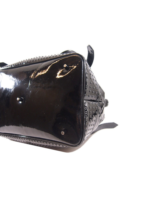 Burberry Shoppingtasche Lack Schwarz