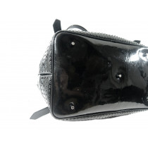 Burberry Shoppingtasche Lack Schwarz