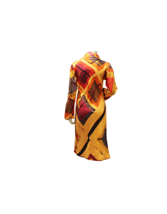 Robe en Soie Imprimée Fendi