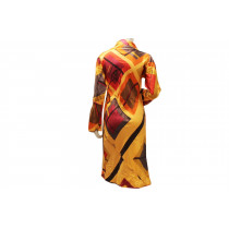 Robe en Soie Imprimée Fendi