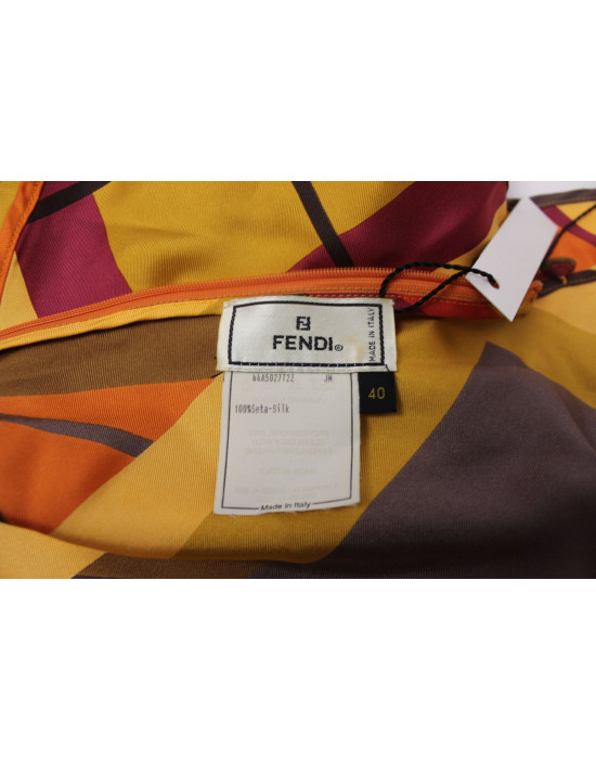 Fendi Silk Patterned Dress