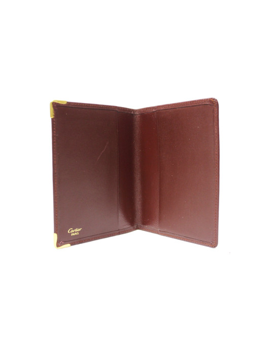 Porte-documents en Cuir Bordeaux Cartier