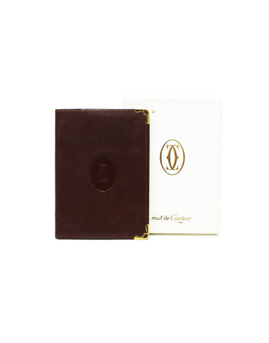 Cartier Portadocumenti Pelle Bordeaux