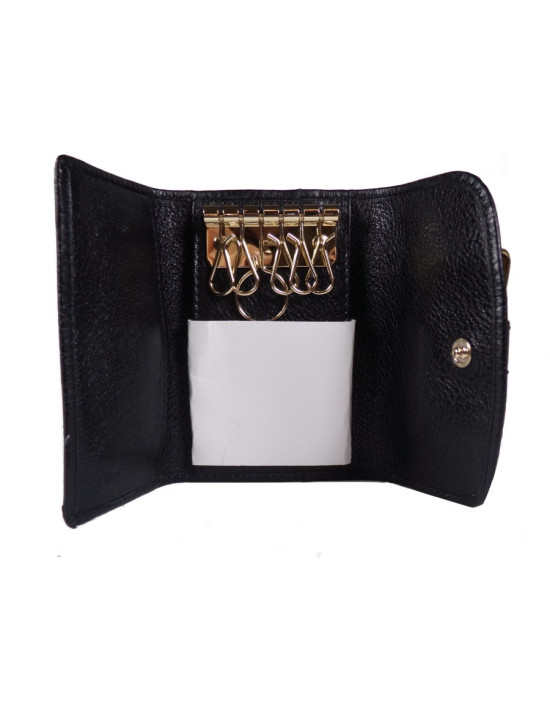 Chloè Black Leather Keychain