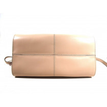 Tod's Nude Leather Shopping Bag