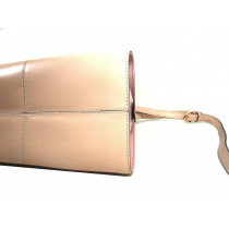 Tod's Nude Leather Shopping Bag