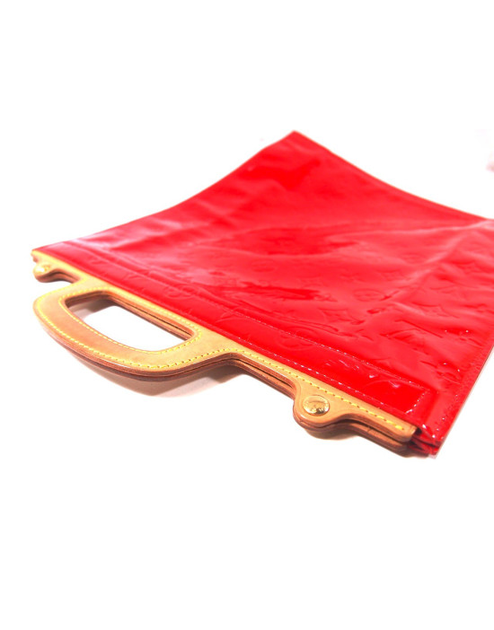 Louis Vuitton San Plat Vernis Rouge