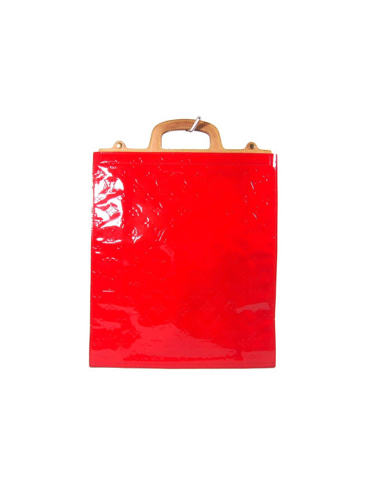 Louis Vuitton San Plat Vernis Rouge