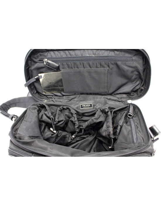 Prada Trousse de Toilette Toile Vela Noire