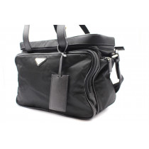 Prada Beauty Case Segeltuch Schwarz
