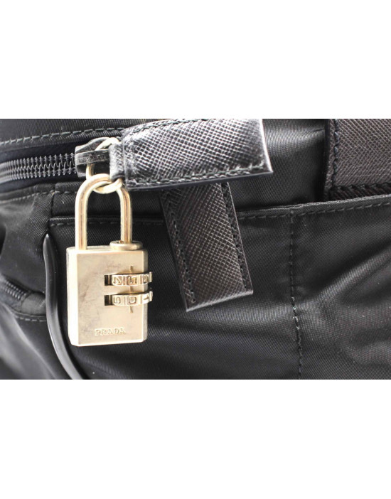 Prada Beauty Case Segeltuch Schwarz